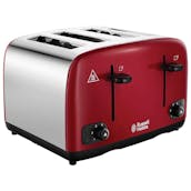 Russell Hobbs 24092 Cavendish 4 Slice Toaster - Red