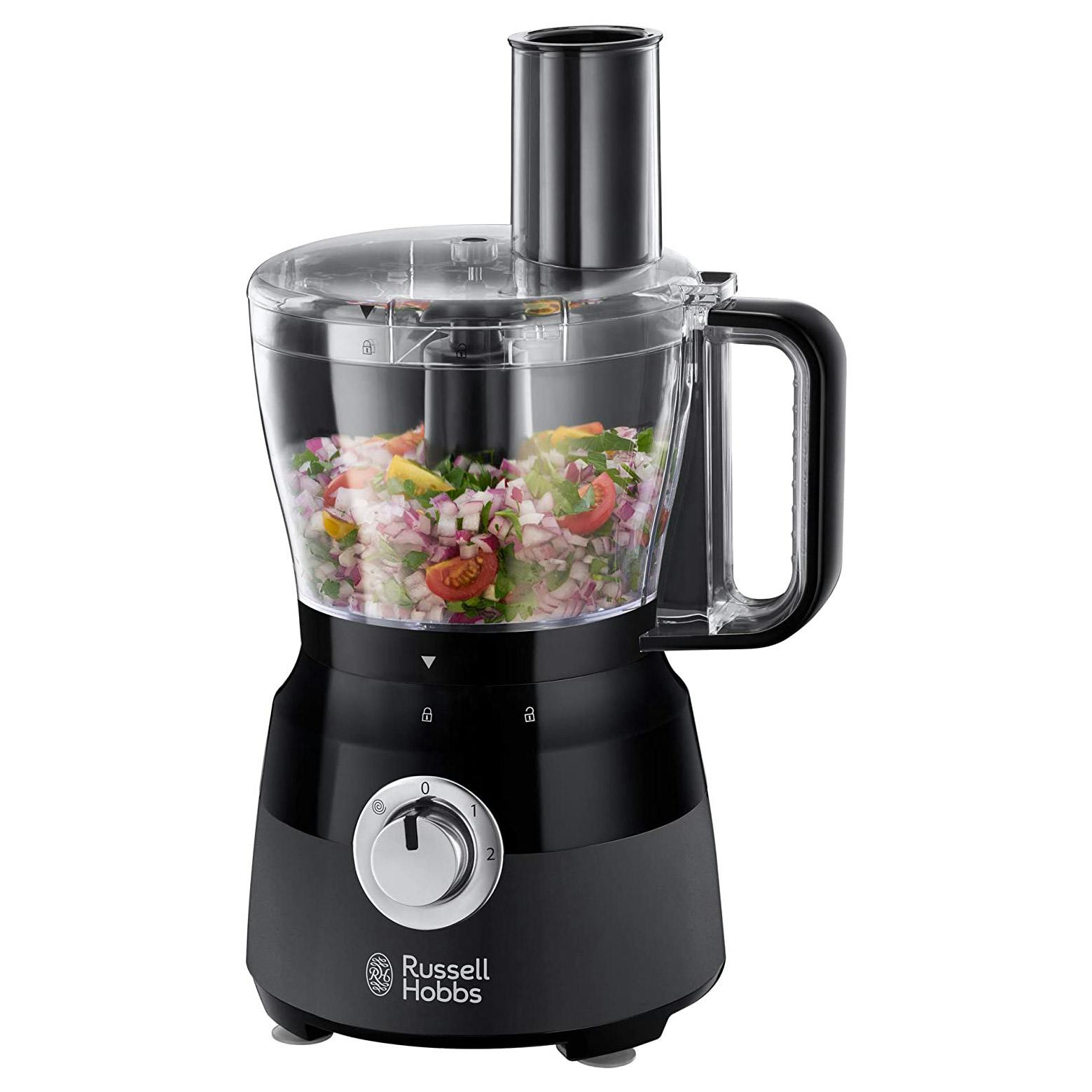 Russell Hobbs 24732 DESIRE Food Processor And Jug Blender In Matt Black   24732 