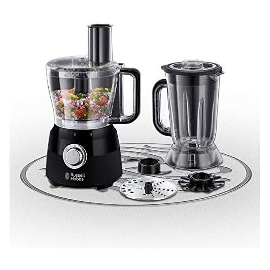 Russell Hobbs 24732 DESIRE Food Processor and Jug Blender in Matt Black