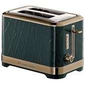 Russell Hobbs 26121 Structure 2 Slice Toaster - Brass Emerald Green
