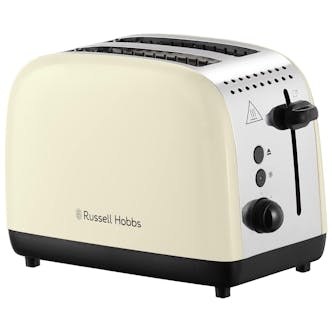 Russell Hobbs 26551 Long Slot 2 Slice Lift & Look Toaster in Cream