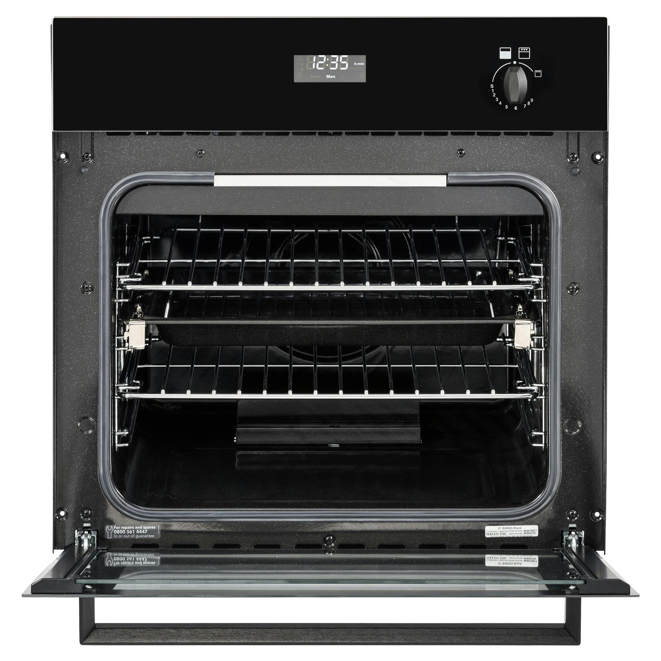 Stoves 444410817 Built In Single Gas Oven with Electric Grill in Black