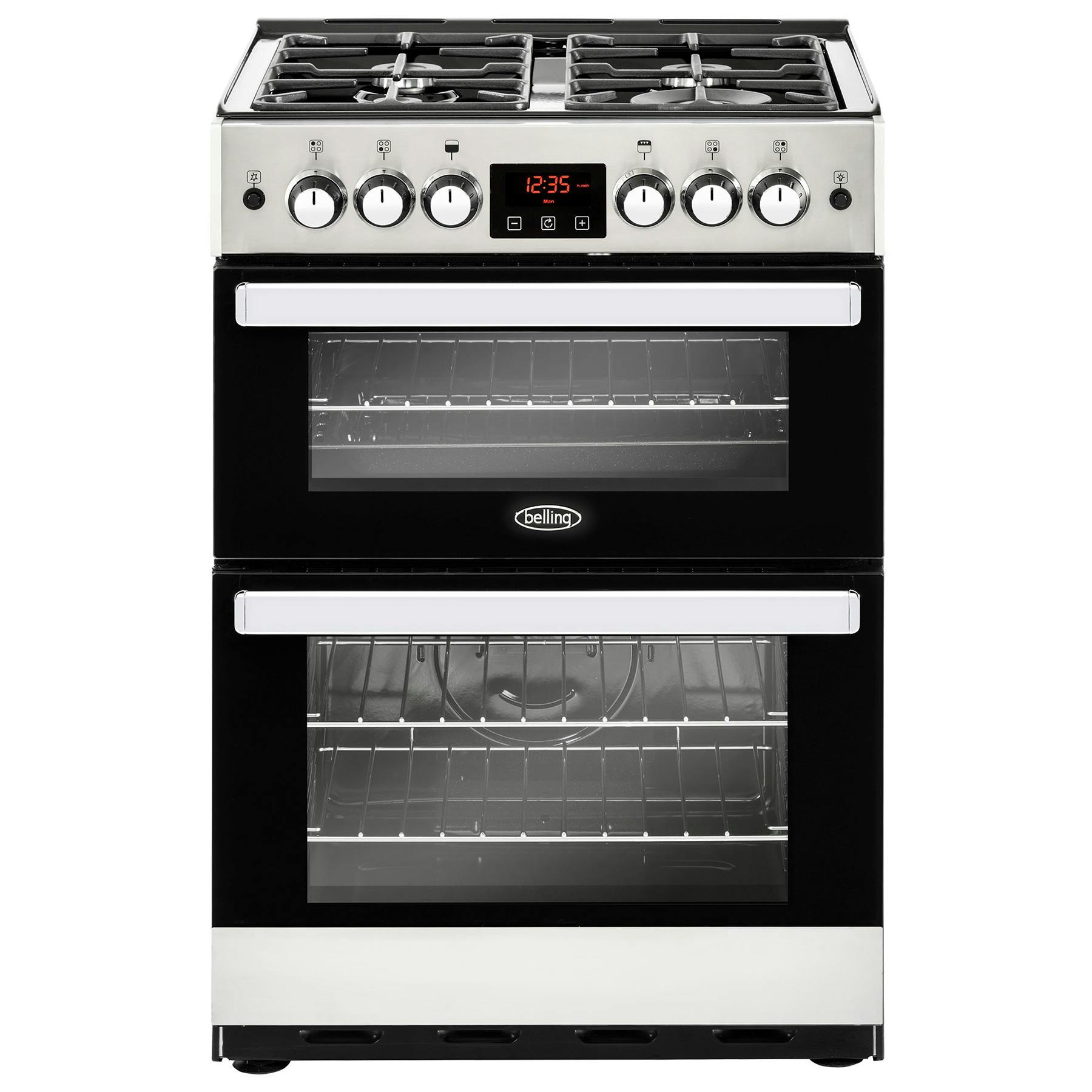 Gas cooker double oven 60cm sale