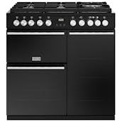 Stoves 444411486 90cm Precision DX D900DF GTG Dual Fuel Range Black