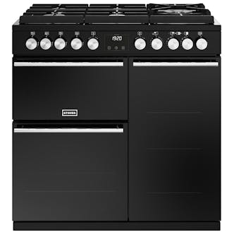 Stoves 444411486 90cm Precision DX D900DF GTG Dual Fuel Range Black