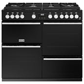 Stoves 444411494 100cm Precision DX D1000DF GTG Dual Fuel Range in Black