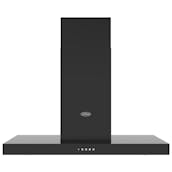 Belling 444411662 90cm COOKCENTRE T-Shaped Chimney Hood in Black 3 Fan Sp