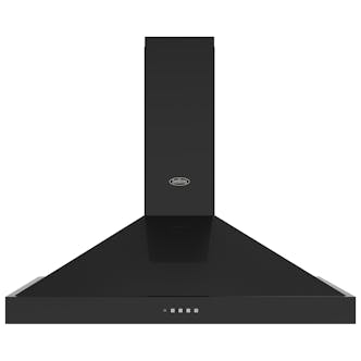 Belling 444411675 110cm FARMHOUSE Pyramid Chimney Hood in Black 3 Fan Spe