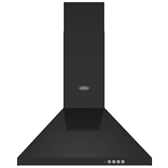 Belling 444411681 60cm Pyramid Chimney Hood in Black 3 Fan Speeds