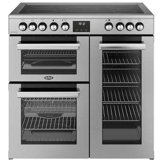 Belling 444411792 90cm Wide Cookcentre Ceramic Range Cooker in Stainless