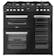 Belling 444411793 90cm Wide Cookcentre Dual Fuel Range Cooker in Black