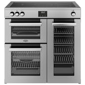 Belling 444411796 90cm Wide Cookcentre Induction Range Cooker in Stainles