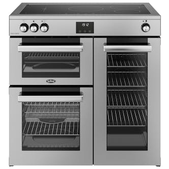 Belling 444411796 90cm Wide Cookcentre Induction Range Cooker in Stainles