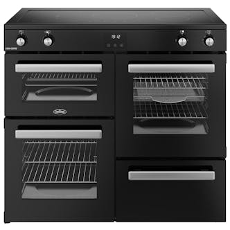 Belling 444411801 100cm Wide Cookcentre Induction Range Cooker in Black