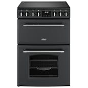 Belling 444411809 60cm Wide Farmhouse Double Oven Cooker in Anthracite Ce