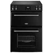 Belling 444411815 60cm Wide Farmhouse Double Oven Cooker in Black Inducti