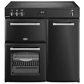 Belling 444411823 90cm Wide Farmhouse Induction Range Cooker in Black