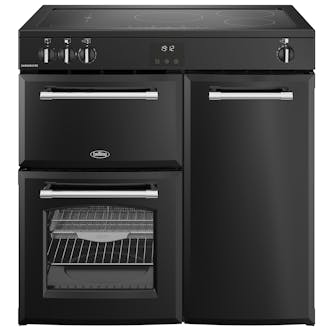 Belling 444411823 90cm Wide Farmhouse Induction Range Cooker in Black