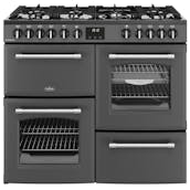 Belling 444411828 100cm Wide Farmhouse Dual Fuel Range Cooker in Anthraci