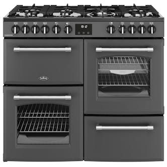 Belling 444411828 100cm Wide Farmhouse Dual Fuel Range Cooker in Anthraci