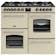 Belling 444411830 100cm Wide Farmhouse Dual Fuel Range Cooker in Cream