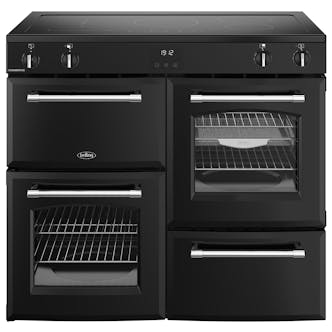 Belling 444411832 100cm Wide Farmhouse Induction Range Cooker in Black