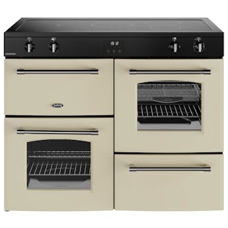 Belling 444411842 110cm Wide Farmhouse Induction Range Cooker in Cream