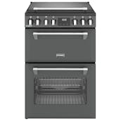 Stoves 444411846 60cm Wide Richmond Deluxe Double Oven Cooker in Anthrac