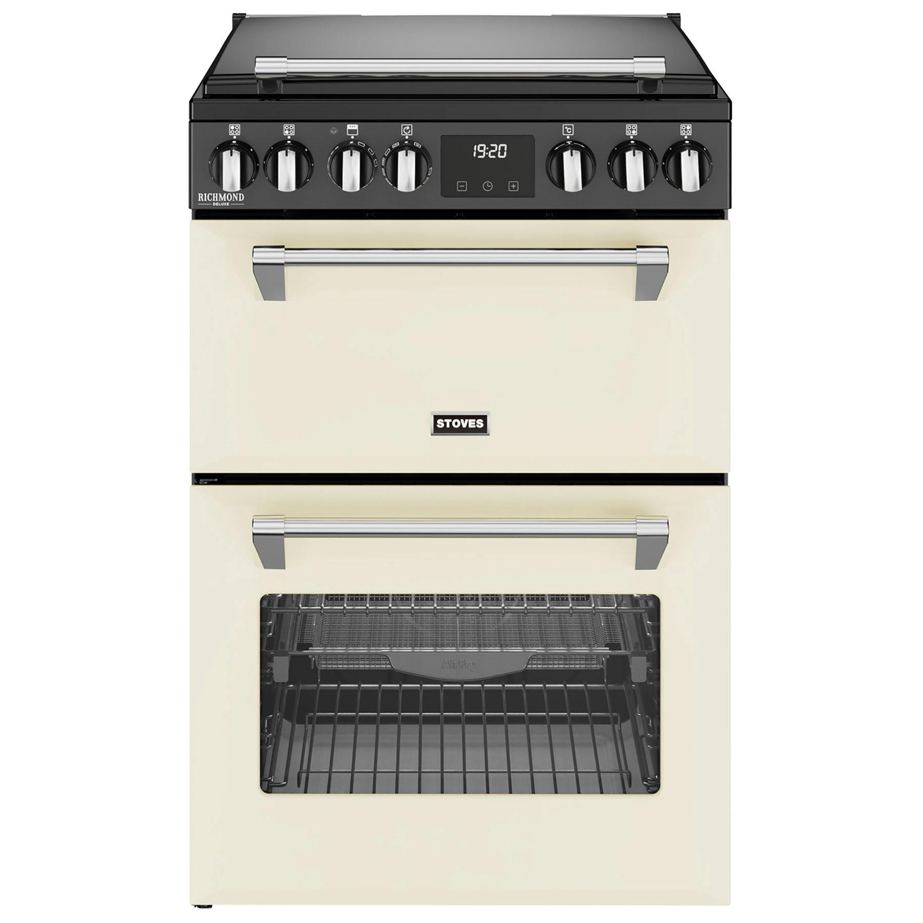 Stoves 444411848 60cm Wide Richmond Deluxe Double Oven Cooker in Cream Induction Hob