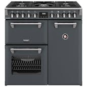 Stoves 444411849 90cm Wide Richmond Dual Fuel Range Cooker in Anthracite