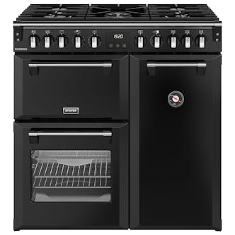 Stoves 444411850 90cm Wide Richmond Dual Fuel Range Cooker in Black