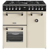 Stoves 444411851 90cm Wide Richmond Dual Fuel Range Cooker in Cream