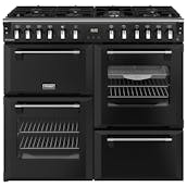 Stoves 444411856 100cm Wide Richmond Dual Fuel Range Cooker in Black