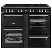 Stoves 444411862 110cm Wide Richmond Dual Fuel Range Cooker in Black