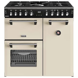 Stoves 444411868 90cm Wide Richmond Deluxe Dual Fuel Range Cooker in Cre