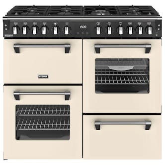 Stoves 444411872 100cm Wide Richmond Deluxe Dual Fuel Range Cooker in Cr