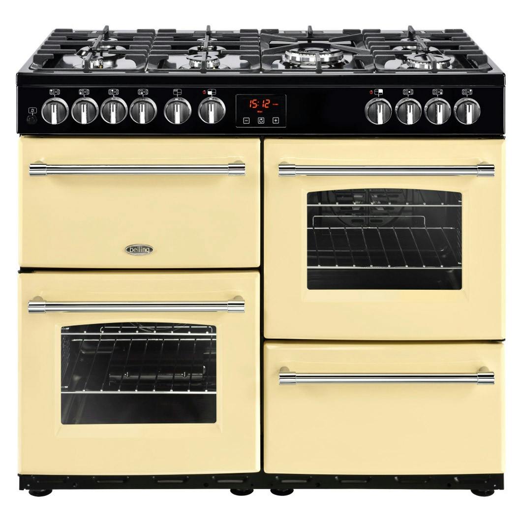 belling red range cooker