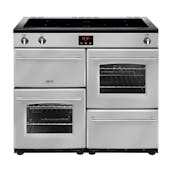 Belling 444444143 100cm Farmhouse 100Ei Range Cooker in Silver Induction