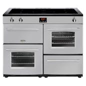 Belling 444444155 110cm Farmhouse 110Ei Range Cooker in Silver Induction