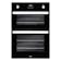 Belling 444444796 Built-In Gas Double Oven in Black Programmable Timer