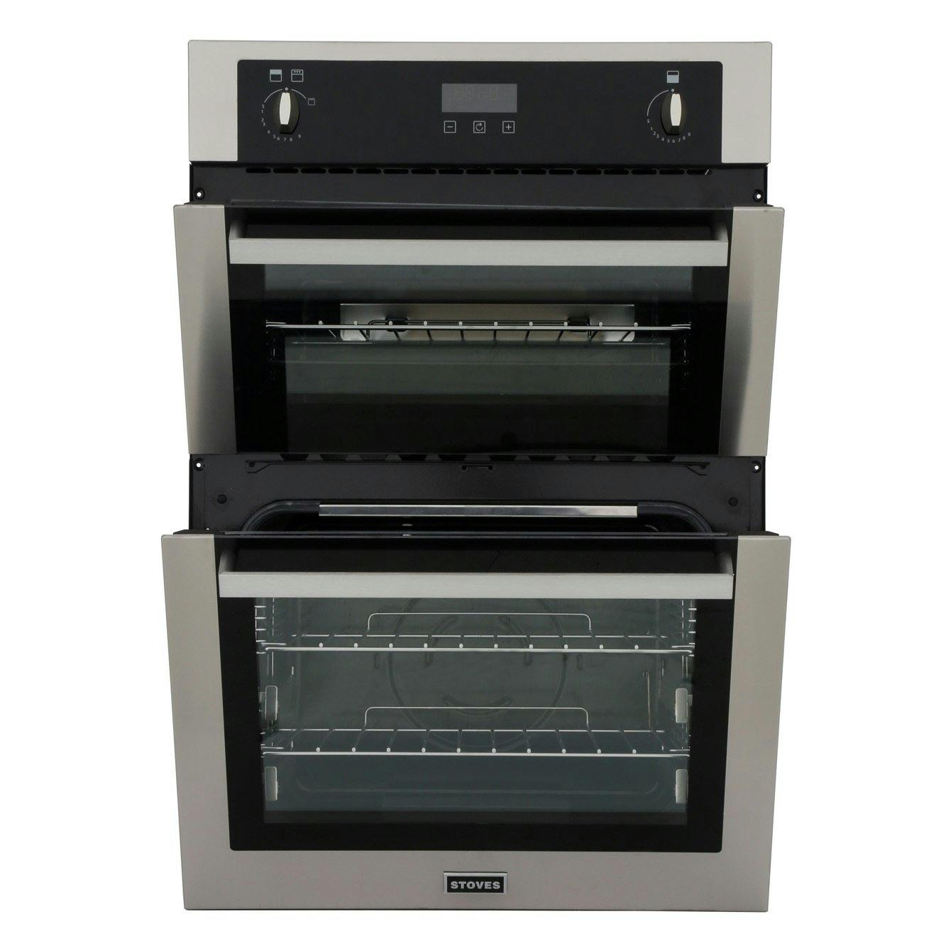 Stoves 444444842 90cm BuiltIn Gas Double Oven in St/Steel