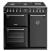 Stoves 444444899 90cm Richmond DX S900GTG Dual Fuel Range Cooker Black