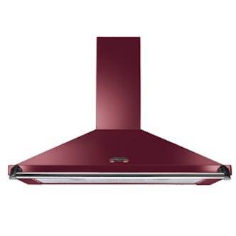 Rangemaster 44610 100cm CLASSIC Cooker Hood in Cranberry with Chrome Rail