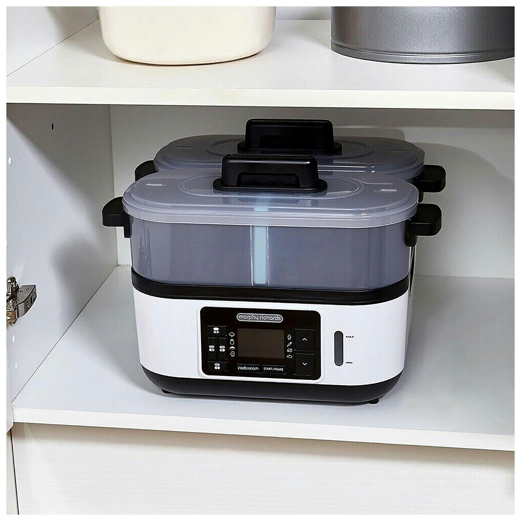 Morphy Richards 470003 Intellisteam Plastic Kitchen Food Steamer 6.8L
