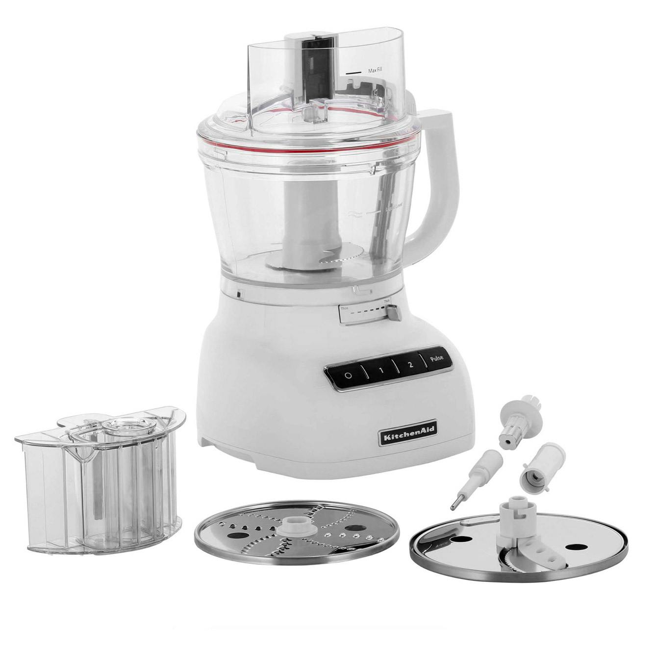 KitchenAid 5KFP1325BWH Classic Food Processor in White 300W 3.1 Litre
