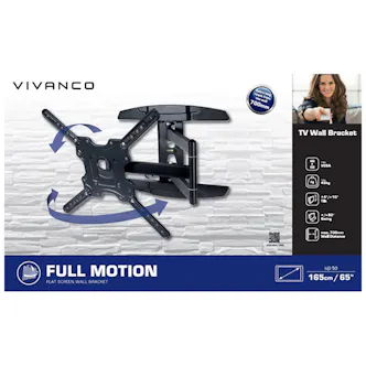 Vivanco 62605 Full Motion Bracket for TV's up to 75 VESA 400 45kg