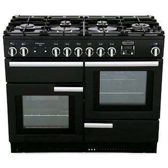 Rangemaster 91680 110cm PROFESSIONAL+ Dual Fuel Range Cooker in Black