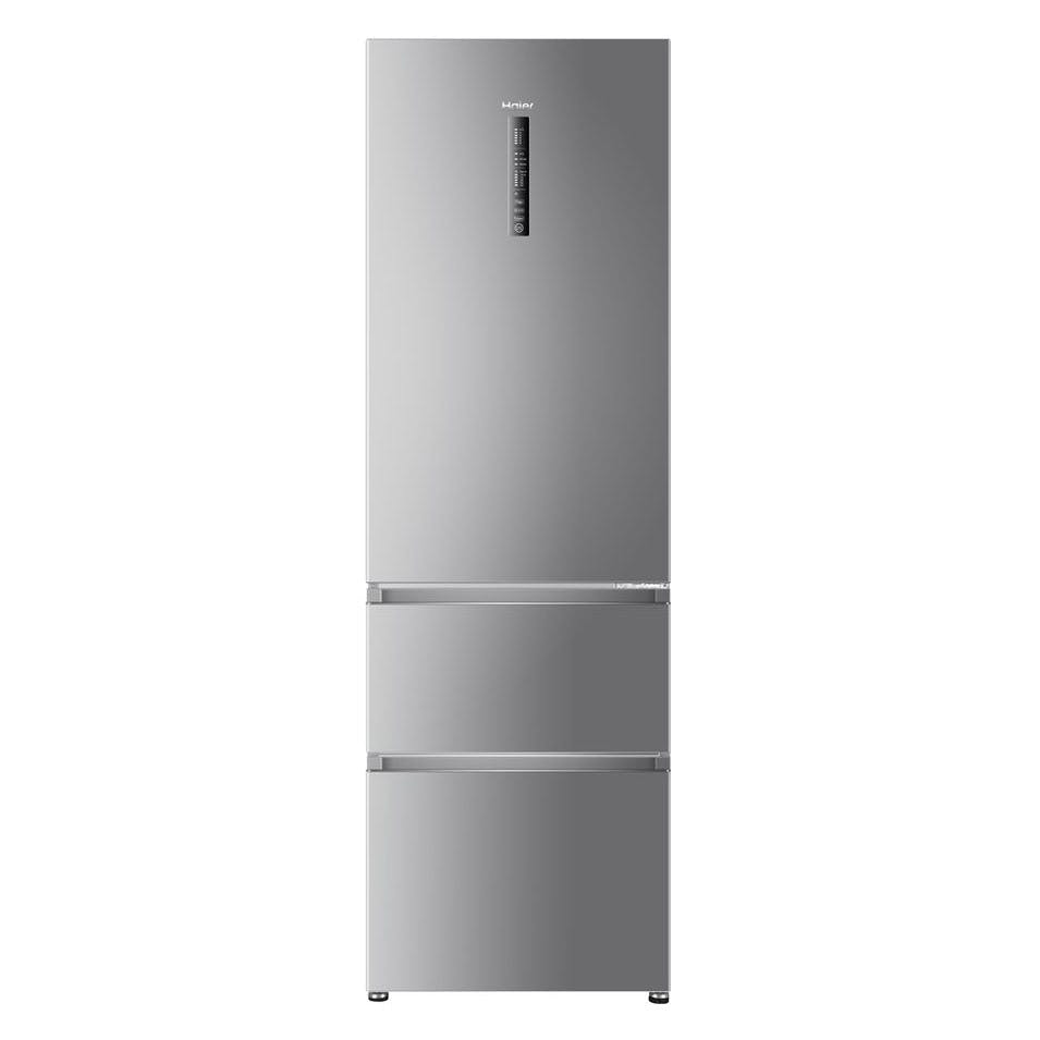 Haier A3fe635cgje 60cm 3 Door Frost Free Fridge Freezer In Silver 1 90m