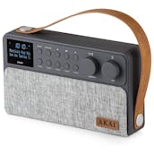Akai A61028 Sonisk Bluetooth Rechargeable DAB+/FM Radio - Grey