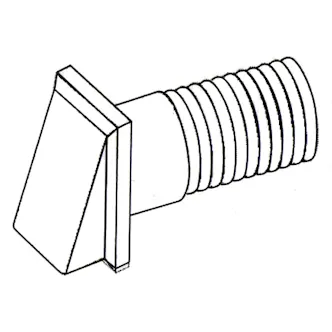 CDA AED61 1.0 Metre Universal Cooker Hood Ducting Kit